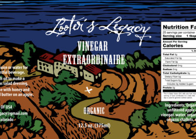 Looter’s Legacy Vinegar label